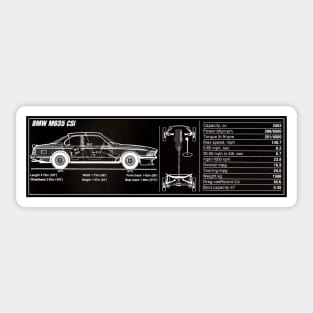 BMW E24 M635 CSi Sticker